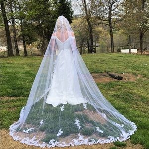 Cathedral veil white